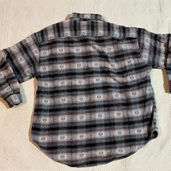 Men's Tangibles tight knit button down 90s Size L - Picture 2 of 9
